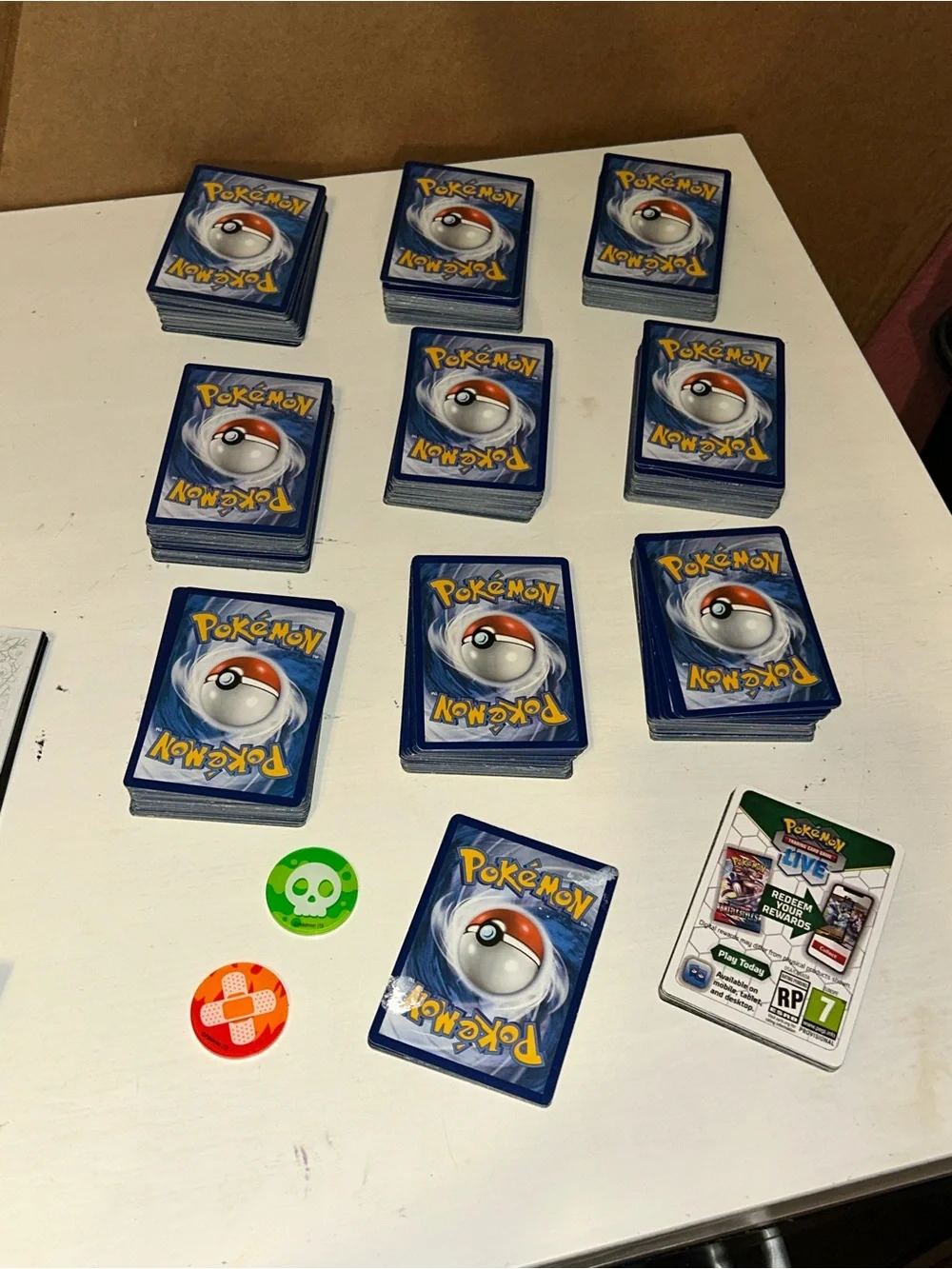 Lot Of 500+ Total Pokémon Cards Including Sleeves And Accessories / 514+ Cards